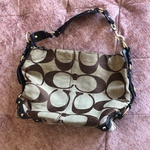 Brown coach purse